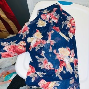 Rue21 long sleeve sheer top